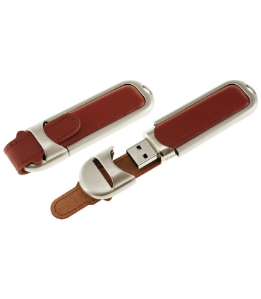 Pendrive 4GB de Metal y Cuero