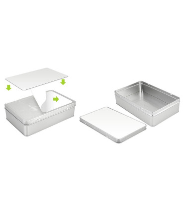 Caja Metálica Rectangular Sublimación