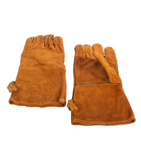 Par de Guantes de Cuero Gamuza