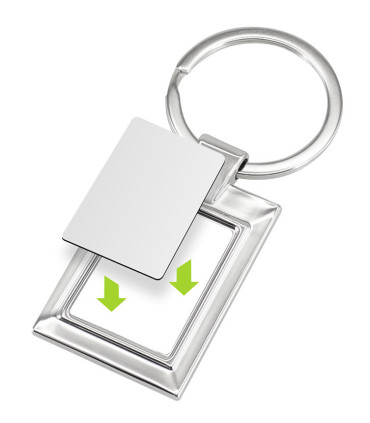 Llavero Metálico Rectangular
