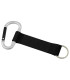 Llavero lanyard 2.5 cm negro premium con mosqueton reforzado