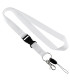 Lanyard blanco para sublimacion con tip top y porta celular