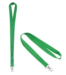 Lanyard verde para identificacion de personal