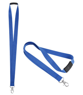 Lanyard Break Away azulino corporativo desprendible para empresas sublimacion