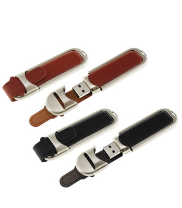 Pendrive 64GB de Cuero