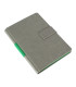 Cuaderno A5 Gris PU Tapa Dura