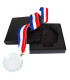 Medalla Cristal Diamond con cinta tricolor