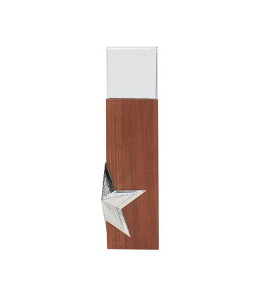Trofeo de Madera y Cristal Silver Star