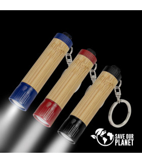 Llavero-Linterna LED Cuerpo Bamboo