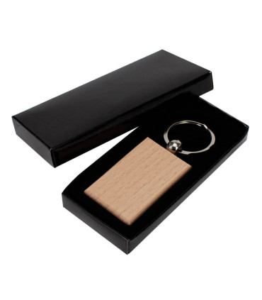 Llavero Rectangular de Madera