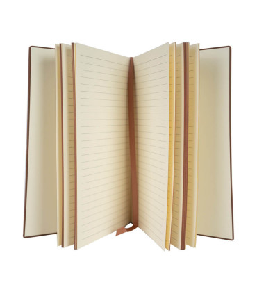 CUADERNO ENCOBRIZADO DE PU ECO CUERO