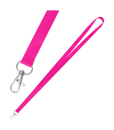 Lanyard cian 1.5 cm texturado colores vibrantes para publicidad