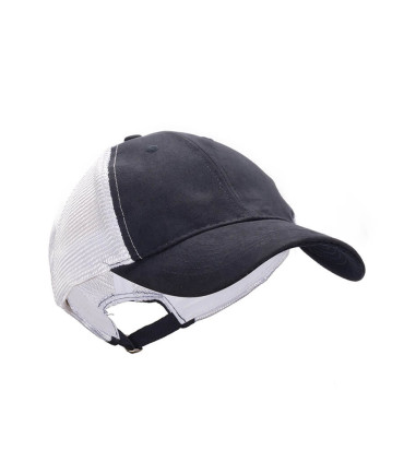 Gorro San Francisco azul marino con malla blanca