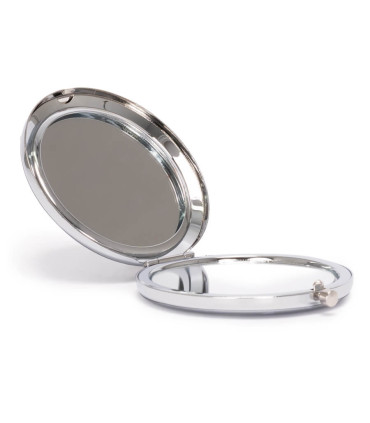 Espejo Bardot plata de acero inoxidable