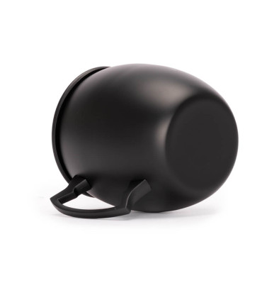 Tazón metálico negro para grabado