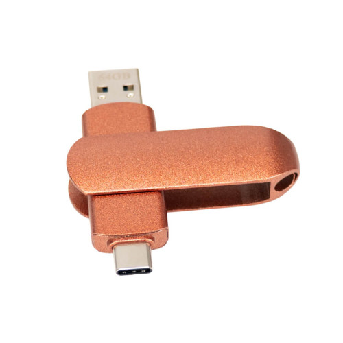 PENDRIVE METÁLICO GIRO DOBLE