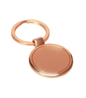LLAVERO METÁLICO REDONDO COBRE