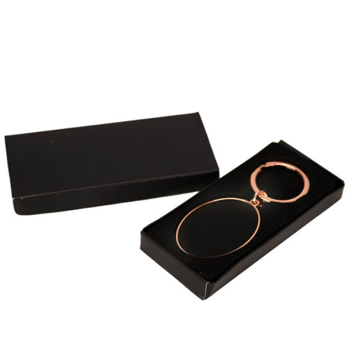 LLAVERO OVAL CON ESTUCHE ATERCIOPELADO