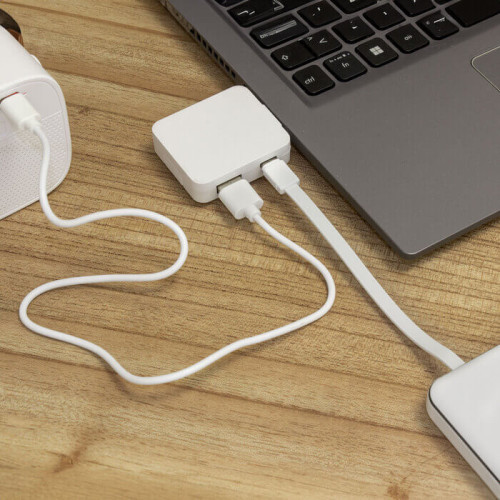 MINI HUB USB 4 PUERTOS HUBERT