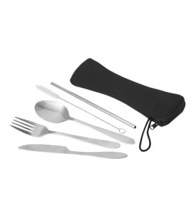 KIT CUBIERTOS ACERO INOXIDABLE