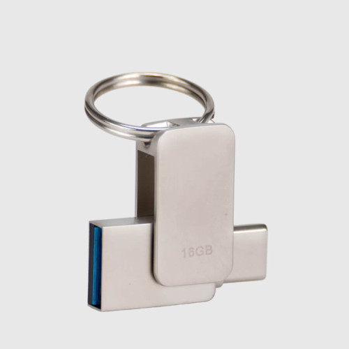MINI-PENDRIVE GIRO ACERO INOXIDABLE