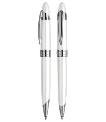 Bolígrafo Metálico White Pearl