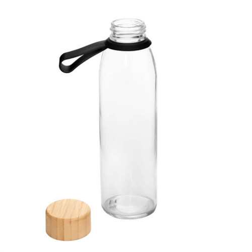 BOTELLA DE VIDRIO CON ACABADO MINIMALISTA ESCARF