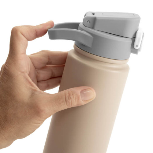 TAPA CON TRABA DE SEGURIDAD ANTIDERRAME Y ASA FLEXIBLE TPE