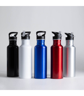 BOTELLA BUZZ CON ANILLO DE SILICONA ANTI-DERRAME