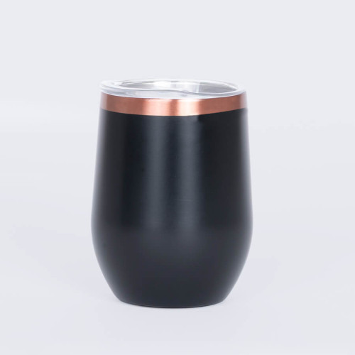 VASO TÉRMICO LEEDS ACERO INOXIDABLE NEGRO Y COBRE