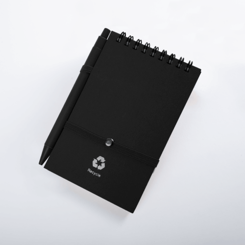 LIBRETA ECOLÓGICA CON ELÁSTICO DE SEGURIDAD