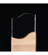 TROFEO GALVANO CURVE CRISTAL Y MADERA