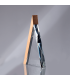 TROFEO ELEGANTE BASE MADERA NATURAL BARNIZADA