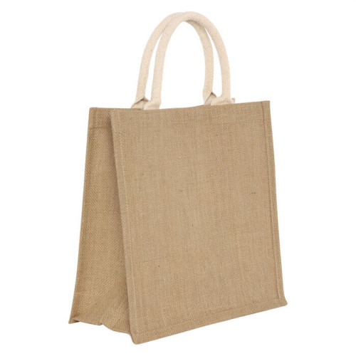 BOLSA LAMINADA DE YUTE CON FUELLE