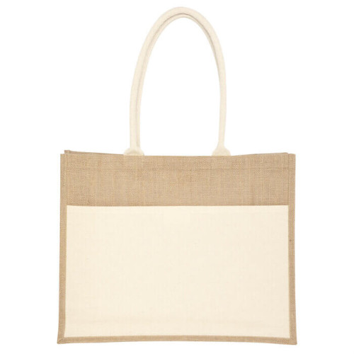 BOLSA DE YUTE LAMINADO COLOR NATURAL