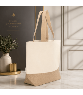 Bolsa de algodón y yute Yona