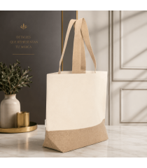 Bolsa de algodón y yute Yona de Luxe