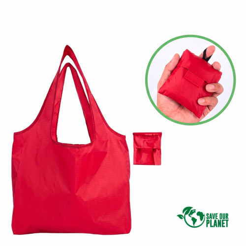 Bolsa plegable de compras en tela reciclada RPET