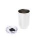 VASO CON ANILLO DE SILICONA EN LA TAPA