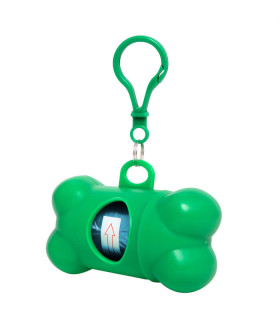 PORTA BOLSAS CON ROLLO DE 15 BOLSAS CELESTES