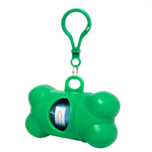 PORTA BOLSAS CON ROLLO DE 15 BOLSAS CELESTES