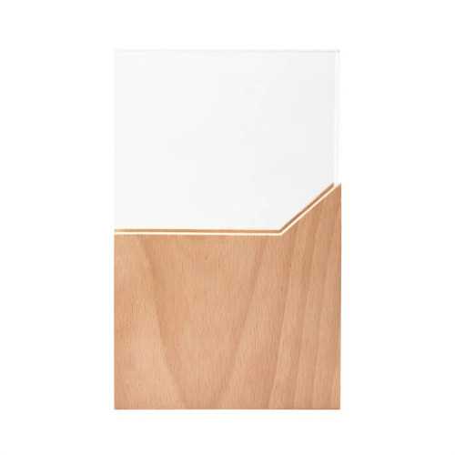 RECONOCIMIENTO DE VIDRIO CON BASE DE MADERA