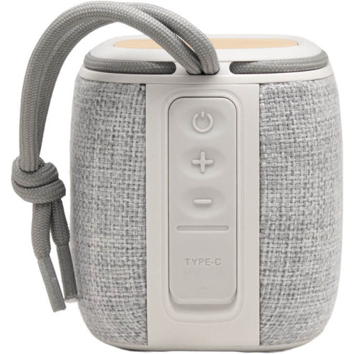ALTAVOZ PORTÁTIL CON CUERDA DE NYLON GRIS