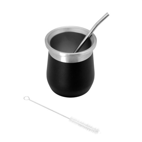 MATE CORPORATIVO CON BOMBILLA INOXIDABLE